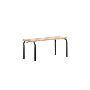 Sypro Wolf, Garderobenbank, stapelbar, Sitzbank, stapelbar, anthrazit, L 1015 mm