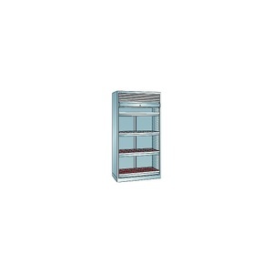 Lista, Lista CNC-Schrank mit Rollladen 4 Schubladen, 96 Halter ISO-SK 50 lichtgrau RAL 7035, LISTA CNC-Schrank mit Rollladen, 4 Schubladen, 96 Halter ISO-SK 50, lichtgrau RAL 7035