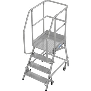KRAUSE, KRAUSE Podestleiter, einseitig begehbar, Fußleiste, 4 Stufen, KRAUSE Podestleiter, einseitig begehbar, Fußleiste, 4 Stufen, ab 2 Stk