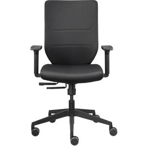 TrendOffice, TrendOffice Bürodrehstuhl TO-SYNC mit Armlehnen und Unirollen Polster-Rückenlehne, TrendOffice Bürostuhl TO-SYNC, mit Armlehnen und Unirollen, schwarz, Polster-Rückenlehne