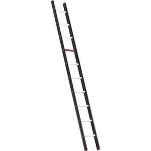 Altrex, Alu-Anlegeleiter, Altrex Alu-Anlegeleiter, mit Sprossen, schwarz, 10 Sprossen