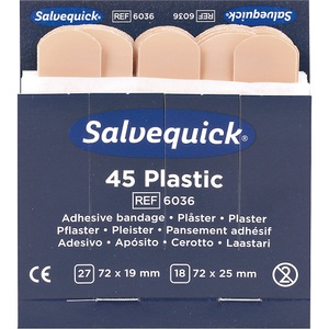 undefined, Refill für SALVEQUICK Pflaster-Strips, wasserfest je 45 Stk VE à 6 Stk, Refill für SALVEQUICK, 6 VE Pflaster-Strips, wasserfest, je 45 Stk, VE à 6 Stk