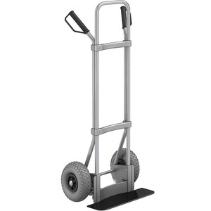 EUROKRAFT, EUROKRAFT Stahl-Sackkarre, verzinkt Schaufel-BxT 450 x 160 mm, schwarz PU-Bereifung, ab 2 Stk, eurokraft pro Sackkarre, verzinkt, Schaufel-BxT 450 x 160 mm, schwarz, PU-Bereifung, ab 5 Stk