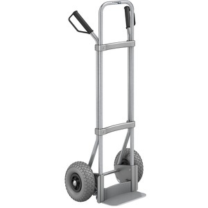 EUROKRAFT, EUROKRAFT Stahl-Sackkarre, verzinkt Schaufel-BxT 280 x 140 mm, verzinkt PU-Bereifung, eurokraft pro Sackkarre, verzinkt, Schaufel-BxT 280 x 140 mm, verzinkt, PU-Bereifung, ab 5 Stk
