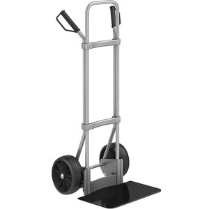 EUROKRAFT, EUROKRAFT Stahl-Sackkarre, verzinkt Schaufel-BxT 450 x 350 mm, schwarz Vollgummibereifung, ab 5 Stk, eurokraft pro Sackkarre, verzinkt, Schaufel-BxT 450 x 350 mm, schwarz, Vollgummibereifung, ab 5 Stk