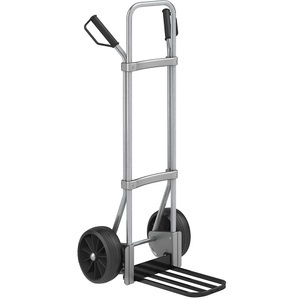 EUROKRAFT, EUROKRAFT Stahl-Sackkarre, verzinkt Paketschaufel-BxT 430 x 250 mm, schwarz Vollgummibereifung, eurokraft pro Sackkarre, verzinkt, Paketschaufel-BxT 430 x 250 mm, schwarz, Vollgummibereifung, ab 5 Stk