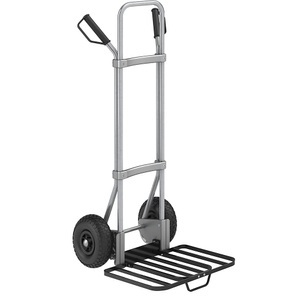EUROKRAFT, EUROKRAFT Stahl-Sackkarre, verzinkt Paketschaufel-BxT 430 x 450 mm, schwarz, mit Griff Luftbereifung, eurokraft pro Sackkarre, verzinkt, Paketschaufel-BxT 430 x 450 mm, schwarz, mit Griff, Luftbereifung, ab 5 Stk