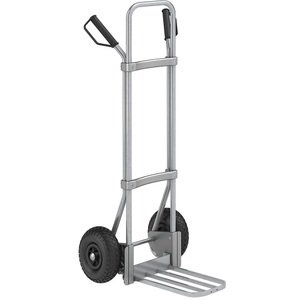 EUROKRAFT, EUROKRAFT Stahl-Sackkarre, verzinkt Paketschaufel-BxT 430 x 250 mm, verzinkt Luftbereifung, eurokraft pro Sackkarre, verzinkt, Paketschaufel-BxT 430 x 250 mm, verzinkt, Luftbereifung, ab 5 Stk