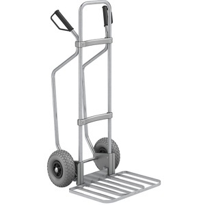 EUROKRAFT, EUROKRAFT Sackkarre GO mit Kufen, verzinkt Paketschaufel-BxT 430 x 450 mm, verzinkt PU-Bereifung, ab 5 Stk, eurokraft pro Sackkarre mit Kufen, verzinkt, Paketschaufel-BxT 430 x 450 mm, verzinkt, PU-Bereifung, ab 5 Stk