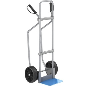 EUROKRAFT, EUROKRAFT Sackkarre GO mit Kufen, verzinkt Schaufel-BxT 280 x 250 mm, blau Vollgummibereifung, 