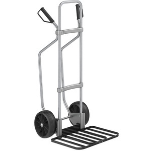 EUROKRAFT, EUROKRAFT Sackkarre GO mit Kufen, verzinkt Paketschaufel-BxT 430 x 450 mm, schwarz Vollgummibereifung, eurokraft pro Sackkarre mit Kufen, verzinkt, Paketschaufel-BxT 430 x 450 mm, schwarz, Vollgummibereifung, ab 5 Stk