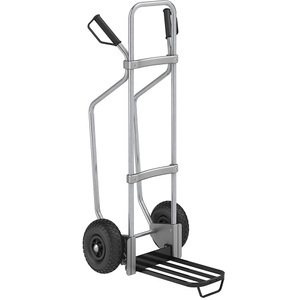 EUROKRAFT, EUROKRAFT Sackkarre GO mit Kufen, verzinkt Paketschaufel-BxT 430 x 250 mm, schwarz, mit Griff Luftbereifung, ab 5 Stk, eurokraft pro Sackkarre mit Kufen, verzinkt, Paketschaufel-BxT 430 x 250 mm, schwarz, mit Griff, Luftbereifung, ab 5 Stk