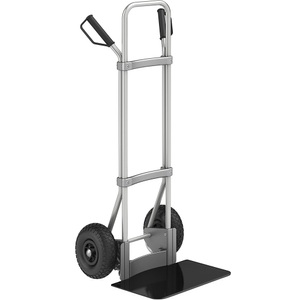 EUROKRAFT, EUROKRAFT Aluminium-Sackkarre GO Schaufel-BxT 450 x 350 mm, schwarz Luftbereifung, eurokraft pro Aluminium-Sackkarre, Schaufel-BxT 450 x 350 mm, schwarz, Luftbereifung, ab 5 Stk