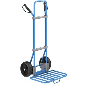 EUROKRAFT, EUROKRAFT Sackkarre GO, blau Paketschaufel-BxT 430 x 450 mm, blau, mit Griff Vollgummibereifung, ab 2 Stk, eurokraft pro Sackkarre, blau, Paketschaufel-BxT 430 x 450 mm, blau, mit Griff, Vollgummibereifung, ab 5 Stk