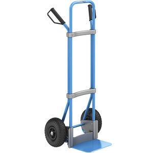 EUROKRAFT, EUROKRAFT Stahl-Sackkarre, blau Schaufel-BxT 280 x 250 mm, blau Luftbereifung, eurokraft pro Sackkarre, blau, Schaufel-BxT 280 x 250 mm, blau, Luftbereifung, ab 5 Stk