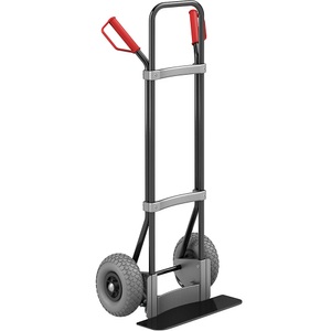 EUROKRAFT, EUROKRAFT Stahl-Sackkarre, schwarz Schaufel-BxT 450 x 160 mm, schwarz PU-Bereifung, ab 5 Stk, eurokraft pro Sackkarre, schwarz, Schaufel-BxT 450 x 160 mm, schwarz, PU-Bereifung, ab 5 Stk