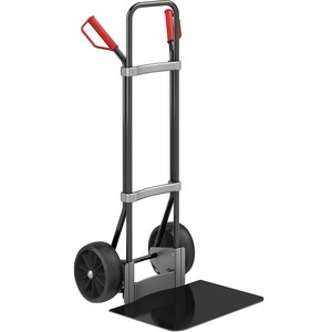 EUROKRAFT, EUROKRAFT Stahl-Sackkarre, schwarz Schaufel-BxT 450 x 500 mm, schwarz Vollgummibereifung, ab 2 Stk, eurokraft pro Sackkarre, schwarz, Schaufel-BxT 450 x 500 mm, schwarz, Vollgummibereifung, ab 5 Stk