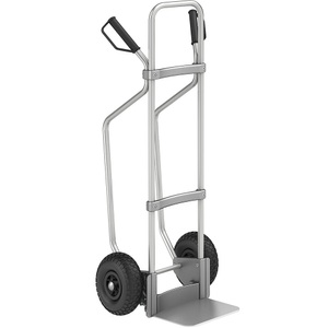 EUROKRAFT, EUROKRAFT Aluminium-Sackkarre GO mit Kufen Schaufel-BxT 280 x 250 mm, Alu Luftbereifung, ab 2 Stk, eurokraft pro Aluminium-Sackkarre mit Kufen, Schaufel-BxT 280 x 250 mm, Alu, Luftbereifung, ab 5 Stk
