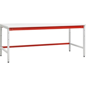 undefined, Pack- und Arbeitstisch silbergrau HxBxT 780 x 1800 x 900 mm, Packtisch, Standard, HxBxT 780 x 1800 x 900 mm