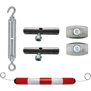 undefined, Absperrpfosten zur Decken- und Bodenmontage Ø 100 mm, Länge 1000 mm, Absperrpfosten, Länge x Ø 1000 x 100 mm, rot / weiß