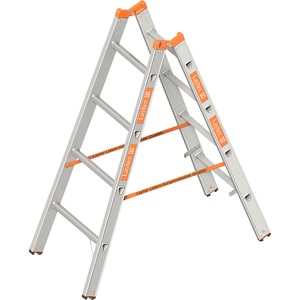 undefined, Sprossen-Stehleiter beidseitig begehbar 2 x 4 Sprossen, Layher Sprossen-Stehleiter, beidseitig begehbar, 2 x 4 Sprossen