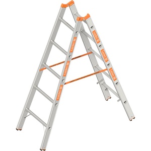 undefined, Sprossen-Stehleiter beidseitig begehbar 2 x 5 Sprossen, Layher Sprossen-Stehleiter, beidseitig begehbar, 2 x 5 Sprossen