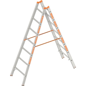 undefined, Sprossen-Stehleiter beidseitig begehbar 2 x 7 Sprossen, Layher Sprossen-Stehleiter, beidseitig begehbar, 2 x 7 Sprossen
