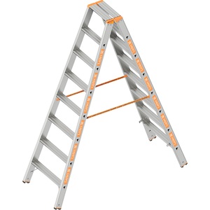 undefined, Stufen-Stehleiter beidseitig begehbar 2 x 8 Stufen, Layher Stufen-Stehleiter, beidseitig begehbar, 2 x 8 Stufen