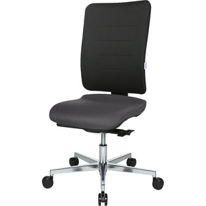office akktiv, office akktiv Bürodrehstuhl V3 Rückenlehne gepolstert schwarz / anthrazit, eurokraft pro Bürostuhl V3 Bandscheibensitz, Sitztiefen- und -neigungsverstellung, Rückenlehne gepolstert, anthrazit