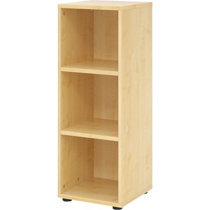 LIVIQUE, Regal Office, Regale Breno, 3 OH, 28 kg je Boden, B 400 x T 400 x H 1100 mm, Spanplatte, Ahorn