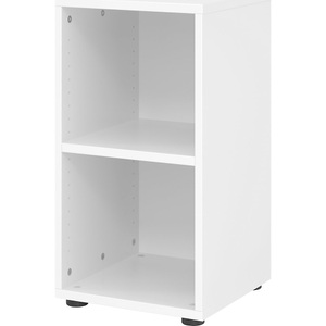 LIVIQUE, Regal Office, Regale Breno, 2 OH, 28 kg je Boden, B 400 x T 400 x H 748 mm, Spanplatte, weiss