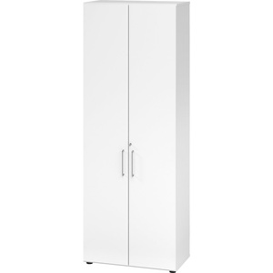 LIVIQUE, Aktenschrank Office, Schränke Breno, 6 OH, abschliessbar, 28 kg je Boden, B 800 x T 420 x H 2156 mm, weiss/weiss