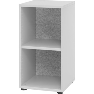 undefined, ANNY-AC - Regal mit Akustik-Rückwand HxBxT 748 x 400 x 400 mm, 1 Fachboden lichtgrau, ANNY-AC - Regal mit Akustik-Rückwand, HxBxT 748 x 400 x 400 mm, 1 Fachboden, lichtgrau