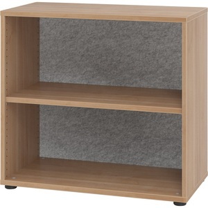 undefined, ANNY-AC - Regal mit Akustik-Rückwand HxBxT 748 x 800 x 400 mm, 1 Fachboden Nussbaum-Dekor, ANNY-AC - Regal mit Akustik-Rückwand, HxBxT 748 x 800 x 400 mm, 1 Fachboden, Nussbaum-Dekor