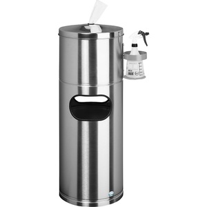 undefined, Reinigungsstation mit Papierspender und Flaschenhalter Edelstahl, VAR Reinigungsstation, mit Papierspender und Flaschenhalter, Edelstahl