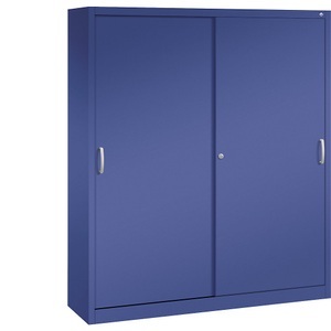 CP, CP ACURADO Schiebetürenschrank 6 Fachböden, 2 Schließfächer, HxBxT 1950 x 1600 x 400 mm lapisblau, C+P ACURADO Schiebetürenschrank, 6 Fachböden, 2 Schließfächer, HxBxT 1950 x 1600 x 400 mm, lapisblau