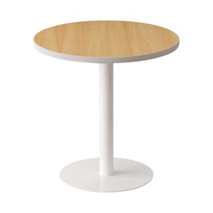 undefined, Lounge-Tisch rund, Ø 600 mm Buche-Dekor, Paperflow Beistelltisch easyDesk Buche, Weiss 600 x 600 x 600 mm