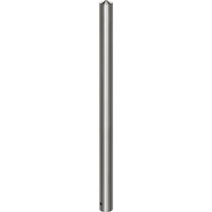 undefined, Edelstahl-Sperrpfosten Ø 76 mm, Spitzkopf zum Einbetonieren, herausnehmbar, Edelstahl-Sperrpfosten, mit Spitzkopf, zum Einbetonieren mit Bodenhülse, Ø 76 mm, herausnehmbar