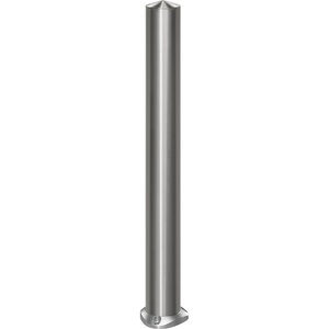 undefined, Edelstahl-Sperrpfosten Ø 102 mm, Spitzkopf zum Aufdübeln, selbstaufrichtend, Edelstahl-Sperrpfosten, mit Spitzkopf, selbstaufrichtend zum Aufdübeln, Ø 102 mm