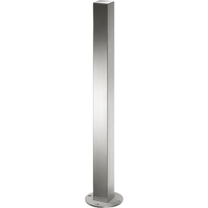 undefined, Edelstahl-Sperrpfosten mit Flachkopf mit Bodenplatte zum Aufdübeln, 70 x 70 mm, Edelstahl-Sperrpfosten, mit Flachkopf, Bodenplatte zum Aufdübeln, 70 x 70 mm