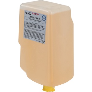 CWS, Schaumseife, CWS Schaumseife Best Foam, hautverträglich, VE 12 Flaschen à 1 l, mild, rosa-orange
