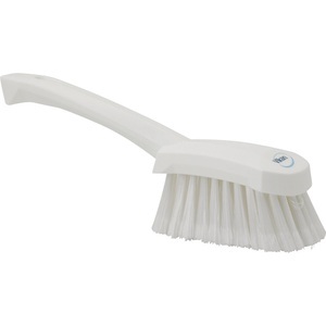 Vikan, Handbürste kurzer Stiel, Vikan Handbürste kurzer Stiel, weich, gesplisst, VE 10 Stk, weiß