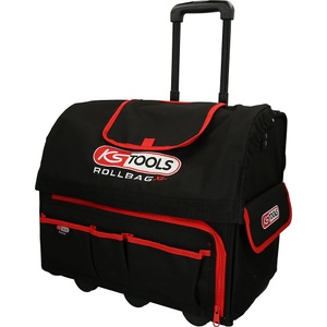 KS Tools, ROLLBAG Universal-Werkzeugtasche XL, KS Tools ROLLBAG Universal-Werkzeugtasche XL, mit Teleskop-Trolly, schwarz / rot