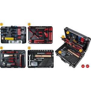 KS Tools, 1/4'' + 1/2'' Sanitär-Werkzeugkoffer, KS Tools 1/4'' + 1/2'' Sanitär-Werkzeugkoffer, 95 Teile, feinster Chrom-Vanadium-Stahl