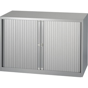 Bisley, Euro-Rollladenschrank, BISLEY Euro-Rollladenschrank, Breite 1000 mm, 1 Fachboden, silber