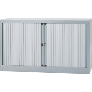 Bisley, Euro-Rollladenschrank, BISLEY Euro-Rollladenschrank, Breite 1200 mm, 1 Fachboden, silber