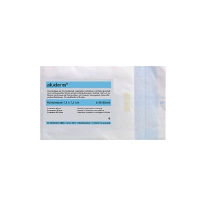 undefined, aluderm®-Kompresse, aluderm®-Kompresse, steril verpackt, VE 50 Stk, LxB 75 x 75 mm