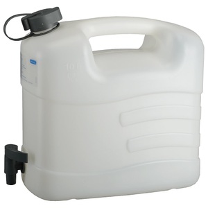 Weitere, Wasserkanister 10l, PRESSOL Wasserkanister mit Ablasshahn, 10 Liter, VE 5 Stk, LxBxH 348 x 174 x 319 mm, ab 5 VE