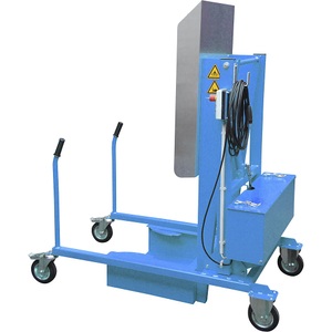 EUROKRAFTpro, Mülltonnen-Kippstation, Mülltonnen-Kippstation MKS, für 120 & 240 l Tonnen, Ausschütthöhe 1480 mm, Kippwinkel 135°, bis 110 kg, Rollen, 230 V, RAL 5012