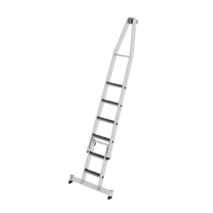 Guenzburger, Stufen-Glasreinigerleiter, MUNK Stufen-Glasreinigerleiter, mit Trittauflage, 2-teilig, 6 Stufen